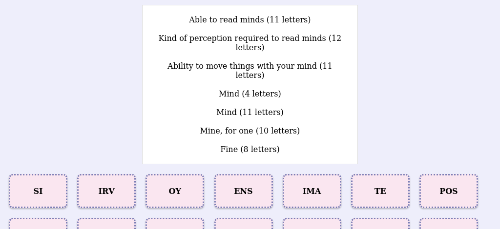 Lexicogs screen