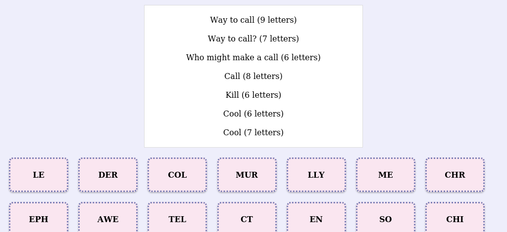 Lexicogs screen