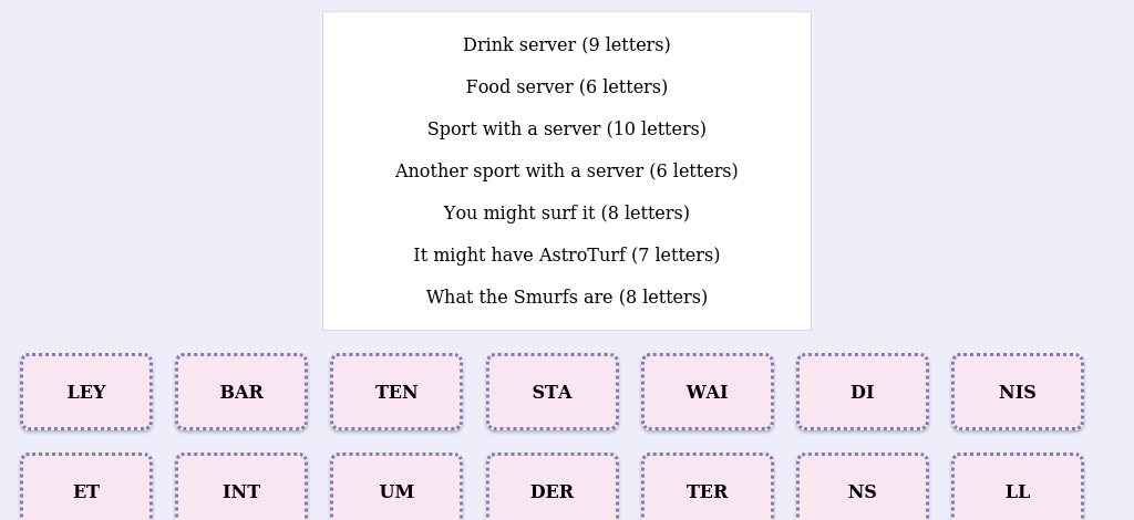 Lexicogs screen