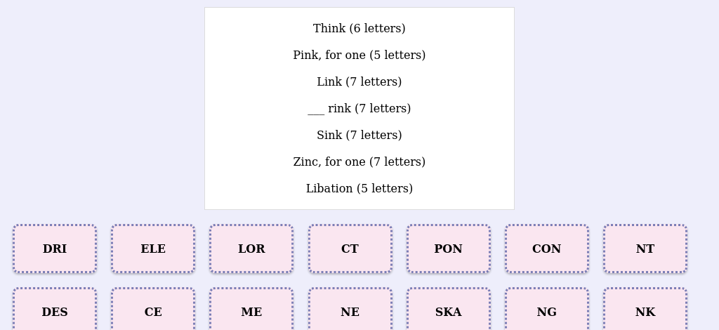 Lexicogs screen