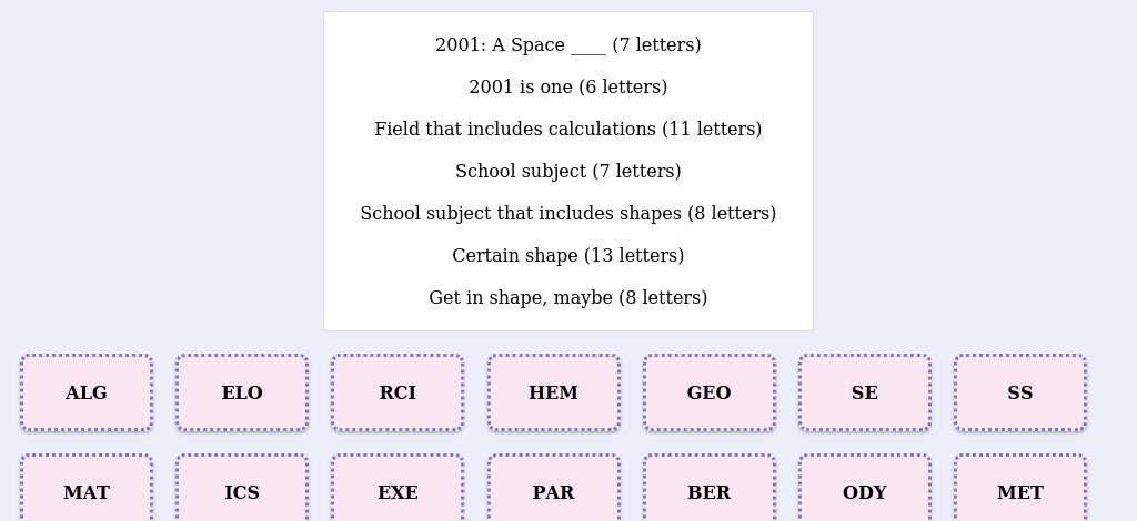 Lexicogs screen