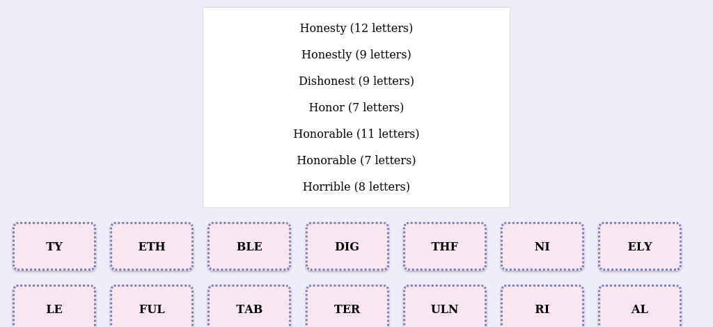 Lexicogs screen