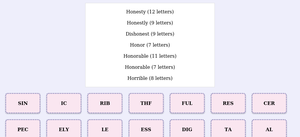 Lexicogs screen