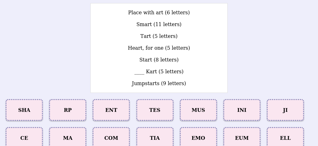Lexicogs screen
