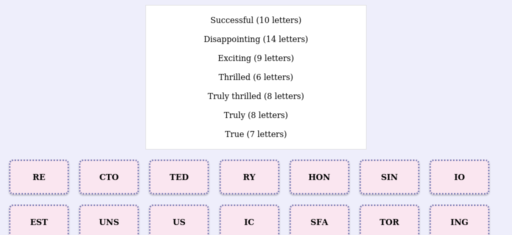 Lexicogs screen