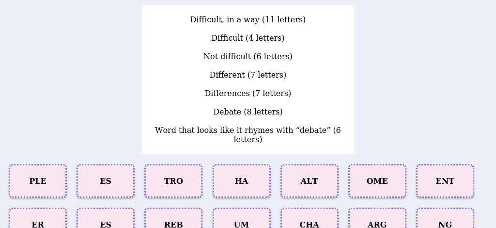 Lexicogs screen