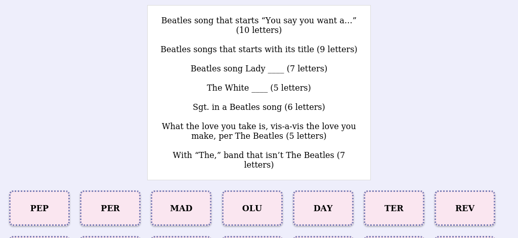 Lexicogs screen