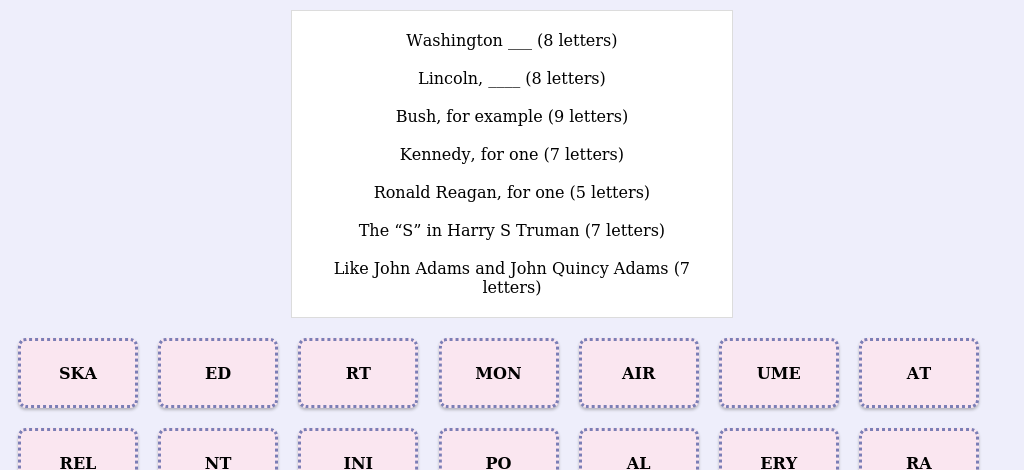 Lexicogs screen