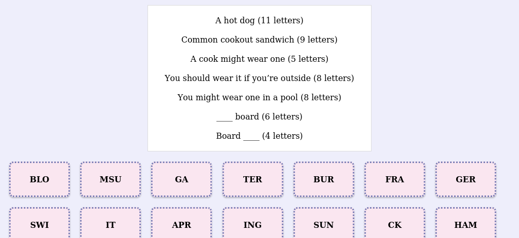 Lexicogs screen