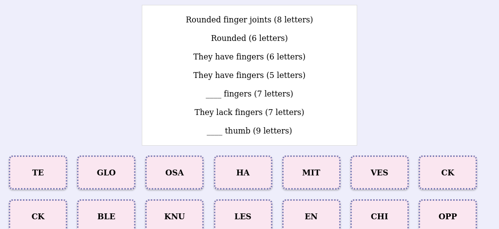 Lexicogs screen