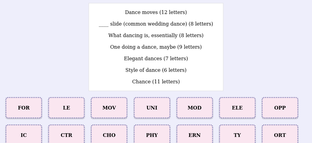 Lexicogs screen