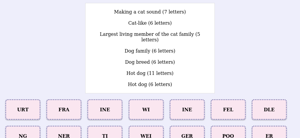 Lexicogs screen