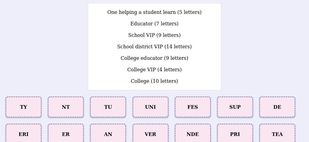 Lexicogs screen