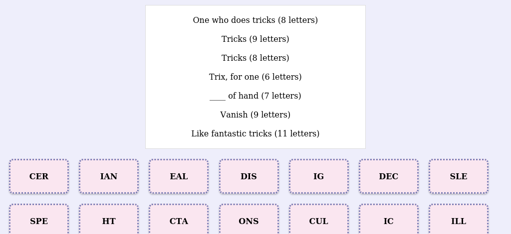 Lexicogs screen