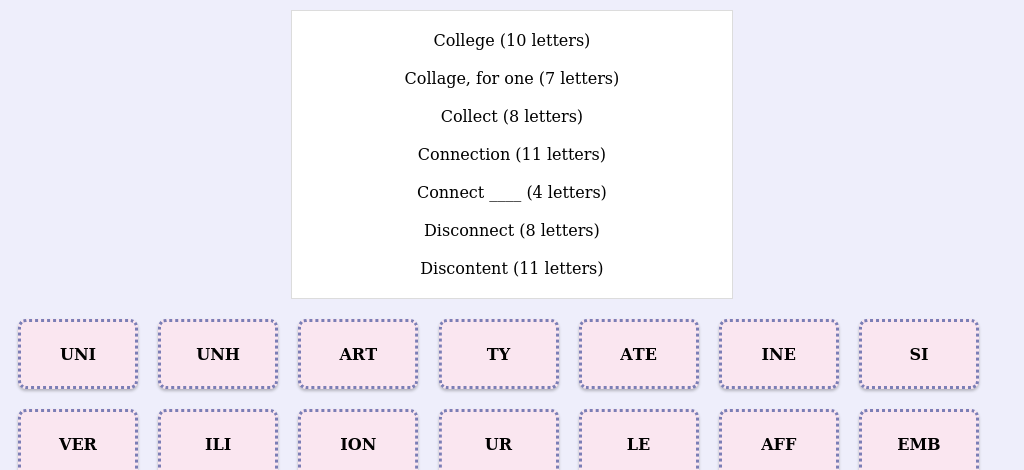 Lexicogs screen