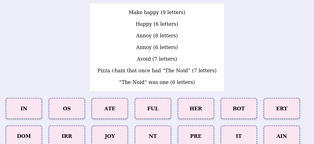 Lexicogs screen