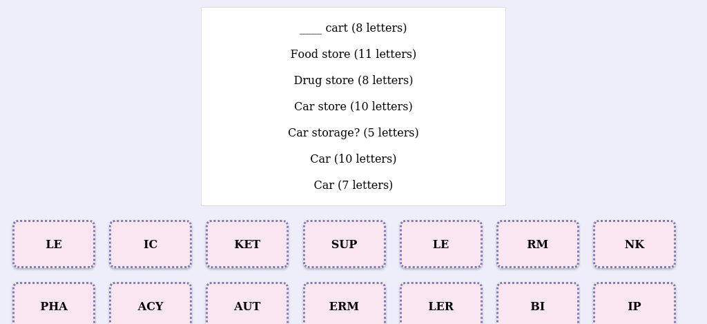 Lexicogs screen
