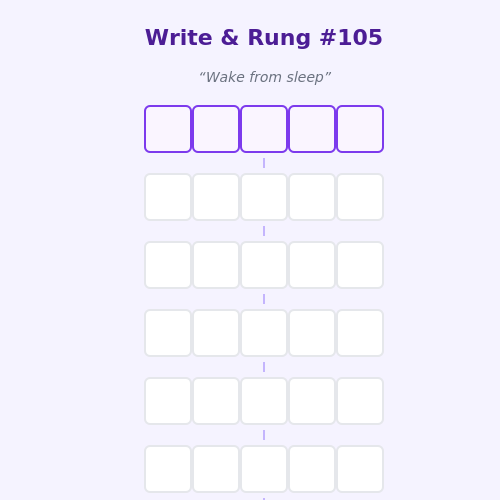 Write and Rung screen