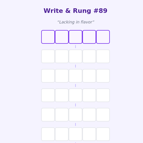 Write and Rung screen